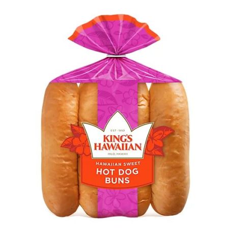 KINGS HAWAIIN HOT DOG BUN  12OZ