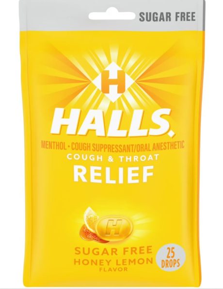 HALL SUGAR FREE HONEY LEMON BAG  25CT
