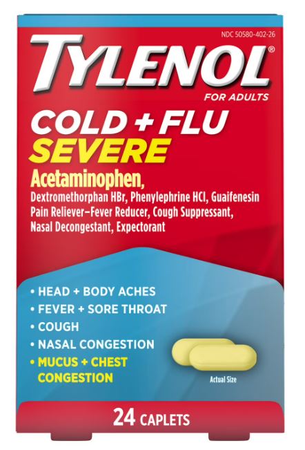 TYLENOL COLD FLU SEVERE - 24CT