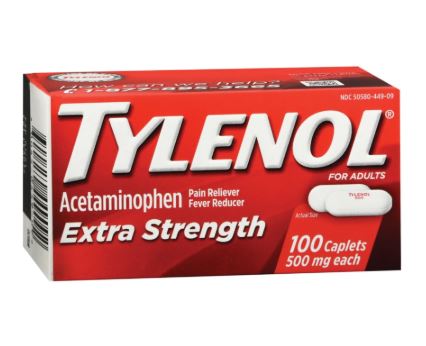 TYLENOL TABLETS 100CT