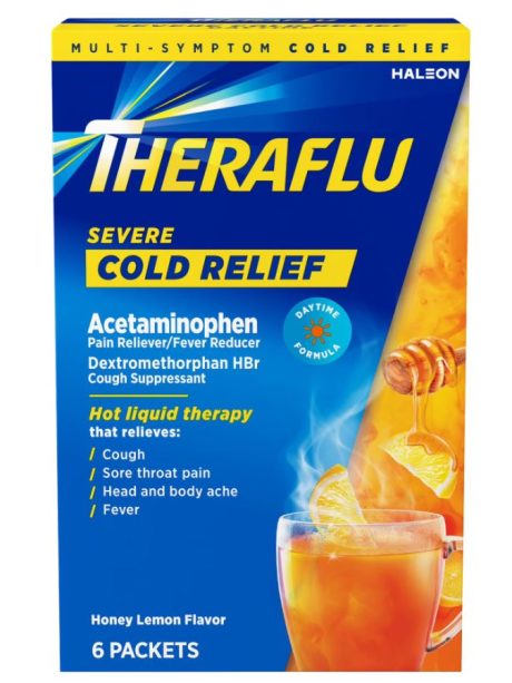 THERAFLU HOT HONY LEMON  6CT