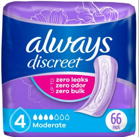 Always Dscrt Pad Mod 66Ct