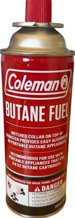 BUTANE GAS CARTRIDGE 8 OZ