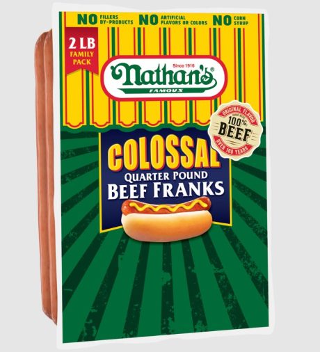 NATHANS QRTR BEEF FRANKS
