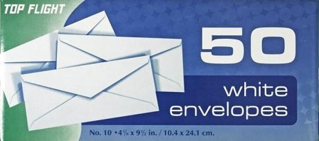TOP FLIGHT ENVELOPE PLAIN#10  50CT